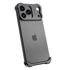 Titanium Alloy Bumper Case For iPhone | Lens Protector Borderless Metal Phone Cover
