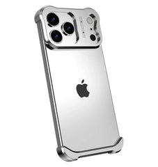 Titanium Alloy Bumper Case For iPhone | Lens Protector Borderless Metal Phone Cover