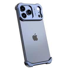Titanium Alloy Bumper Case For iPhone | Lens Protector Borderless Metal Phone Cover