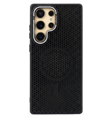 Honeycomb Mesh Cooling MagSafe Case for Samsung Galaxy with Alloy Lens Bracket