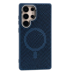 Honeycomb Mesh Cooling MagSafe Case for Samsung Galaxy with Alloy Lens Bracket
