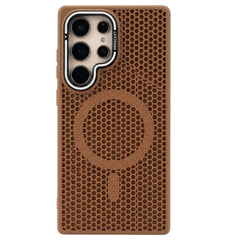 Honeycomb Mesh Cooling MagSafe Case for Samsung Galaxy with Alloy Lens Bracket