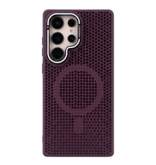 Honeycomb Mesh Cooling MagSafe Case for Samsung Galaxy with Alloy Lens Bracket