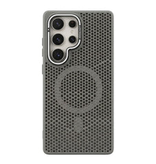 Honeycomb Mesh Cooling MagSafe Case for Samsung Galaxy with Alloy Lens Bracket