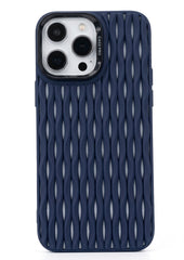 Breathable Heat Mesh Woven Pattern Silicone Case For iPhone | Cooling Shockproof Soft Cover