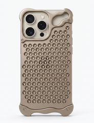 Honeycomb Metal Aluminum Alloy Heat Dissipation Bumper Phone Case for iPhone