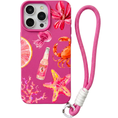 Cute Starfish Phone Case with Lanyard For iPhone