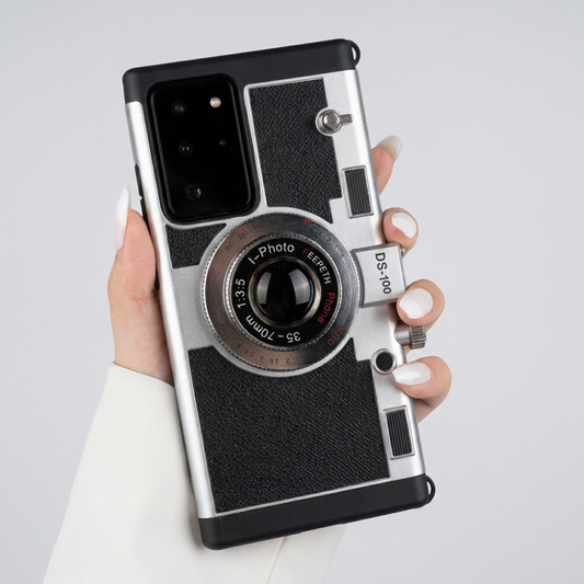 Samsung Galaxy Emily in Paris 3D Retro Camera Phone Case with Lanyard