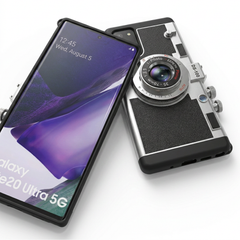 Samsung Galaxy Emily in Paris 3D Retro Camera Phone Case with Lanyard