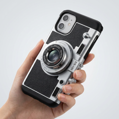iPhone Emily in Paris 3D Retro Camera Phone Case with Lanyard