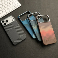 Carbon Fiber Pattern Magnetic Case For iPhone