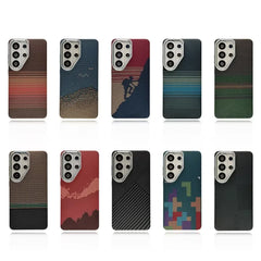 Slim Carbon Fiber Texture Magnetic Case for Samsung