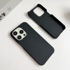 Ultra Thin Matte Hard Carbon Fiber Texture Cover For iPhone