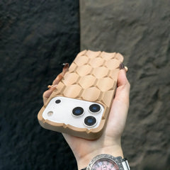 3D Honeycomb Cube Matte Phone Case For iPhone | Soft Silicone Shockproof Armor Cover
