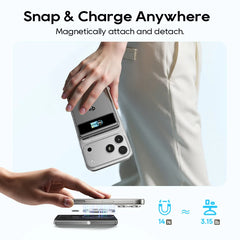 Kuulaa Qi2 Magsafe Power Bank 10000mah | 15W Magnetic Charging | 20W Wired Charge