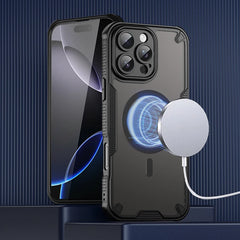 Magnetic Shockproof Case for iPhone | Rugged Matte Translucent Protective Cover