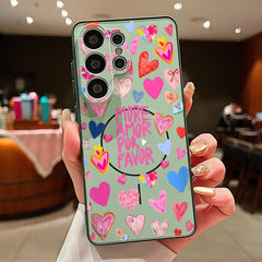 Heart Pattern Magnetic Phone Case For Samsung Galaxy
