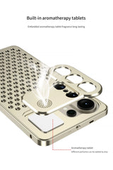 Metal Frame Cooling Case for Samsung Galaxy | Hollow Out Heat Dissipation Aluminum Cover | Hard 2-in-1 Shockproof Bumper Case