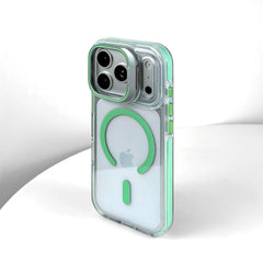 Transparent MagSafe Lens Bracket Case for iPhone