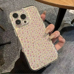 Floral Pattern Protective Cover for iPhone | Transparent Soft Cover
