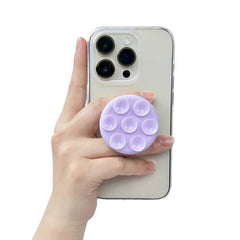Round Silicone Suction Pad for Phone | Sticky Finger Grip Stand