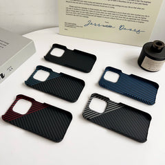 Ultra Thin Matte Hard Carbon Fiber Texture Cover For iPhone