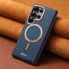 Faux Leather Magnetic Phone Case For Samsung Galaxy