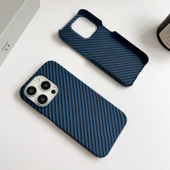 Ultra Thin Matte Hard Carbon Fiber Texture Cover For iPhone