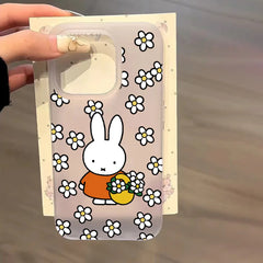 Anime Cute Matte Clear Frosted Shockproof phone Case iPhone