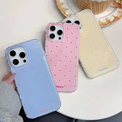 Polka Dot Soft Silicone Cover For iPhone
