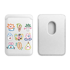 Simple Cute Graffiti Pattern Magnetic Card Holder