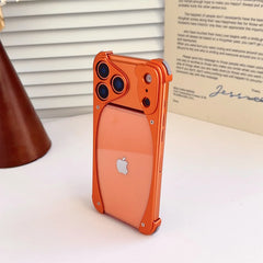 Metal Aluminum Alloy Frame Phone Case For iPhone  | Acrylic Transparent Phone Cover