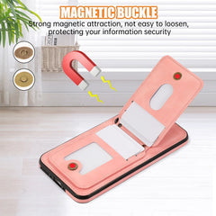 Leather Wallet Case with Shoulder Lanyard Strap for Samsung Galaxy | Built-in Stand Cover