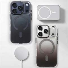 MagSafe Matte Semi Transparent Gradient Color Phone Case for iPhone