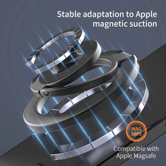 Double-Sided MagSafe Phone Ring Holder | Magnetic 360° Rotation Grip and Stand