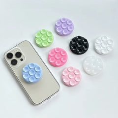 Round Silicone Suction Pad for Phone | Sticky Finger Grip Stand