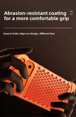 Honeycomb Metal Aluminum Alloy Heat Dissipation Bumper Phone Case for iPhone