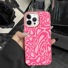 Aesthetic Retro Swirl iPhone Case | Wavy Groovy Pattern Protective Cover