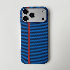 Carbon Fiber Kevlar Pattern Phone Case for iPhone | Retro Business Leather Phone Cover