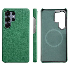 Cowhide Leather Magnetic Case for Samsung Galaxy