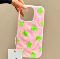 Meteorite Lattice Star Phone Case For iPhone with Bracelet