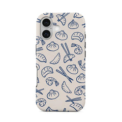 Aesthetic Summer Beach Case for iPhone | Trendy Coastal Seashell Palm Tree Double-layer Back Cover