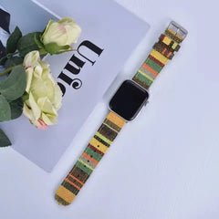 The Artisan Weave Collection: Printed Fabric Apple Watch Straps