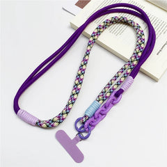 Universal Multi-Functional Phone Lanyard Strap | Adjustable Sport Braided Neck Rope &amp; Crossbody Shoulder Sling with Secure Anti-Loss Case Tab