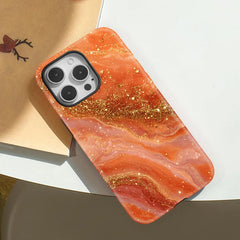 Soft Magnetic Marble Phone Case For iPhone