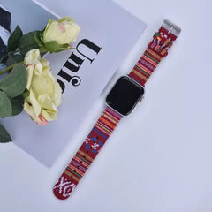 The Artisan Weave Collection: Printed Fabric Apple Watch Straps