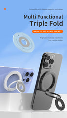Double-Sided MagSafe Phone Ring Holder | Magnetic 360° Rotation Grip and Stand