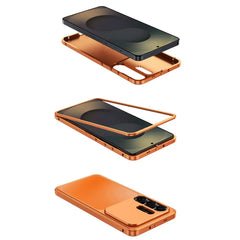 Frosted Translucent MagSafe Case with Metallic Accents For Samsung Galaxy