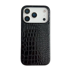Leopard Snakeskin Crocodile Leather Cover For iPhone | Animal Print & Textured Phone Case