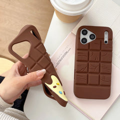 3D Melting Chocolate Bar Phone Case for iPhone | Shockproof Soft Silicone Case